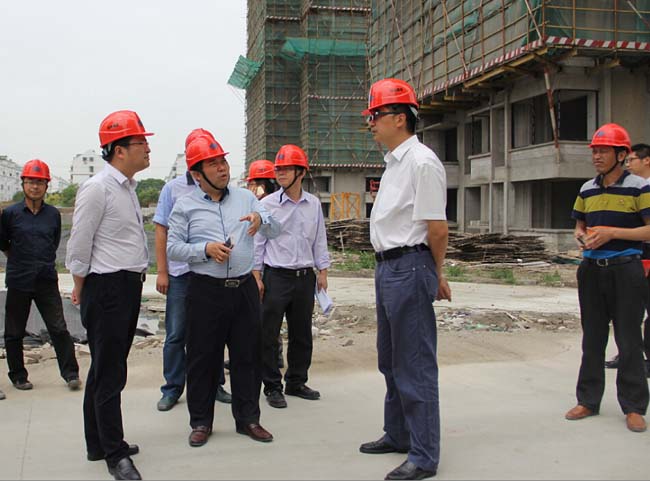 高新區(qū)管委會(huì)副主任薛偉良帶隊(duì)視察“馬澗楊木橋三期二標(biāo)”工程